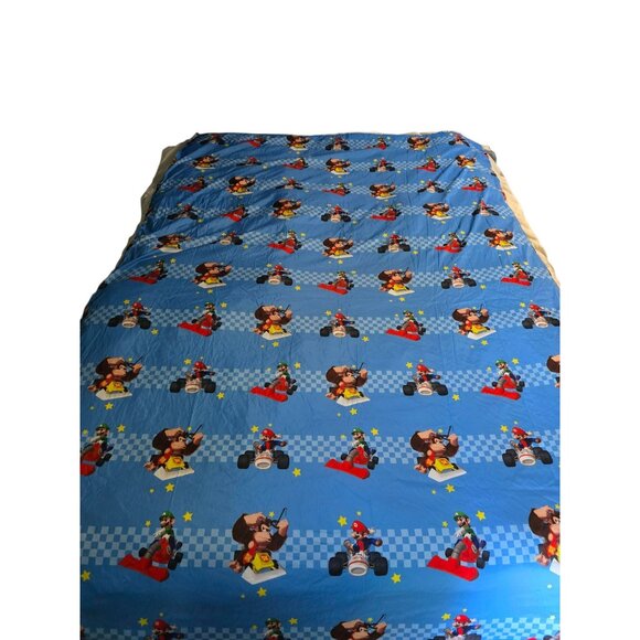 Vintage 2002 Nintendo Mario Kart DS Twin Sheet - Picture 1 of 10